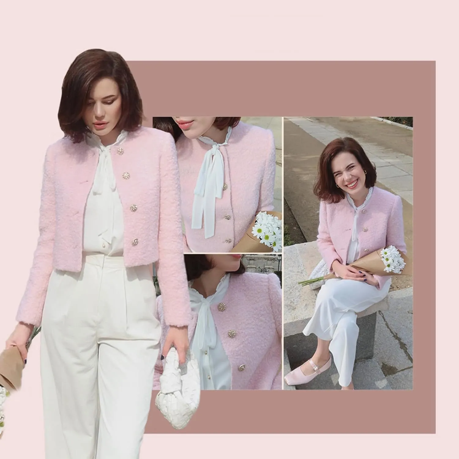 2025 Womens Casual Blazers Long Sleeve Work Office Open Front Suit Jacket Business Blazer