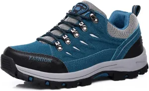 ailishabroy Men's Outdoor Kihing Shoes Lightweight Work Ankle Boots Mid-Top Outdoor Backpacking Camping Shock-Absorbing Shoes for Men