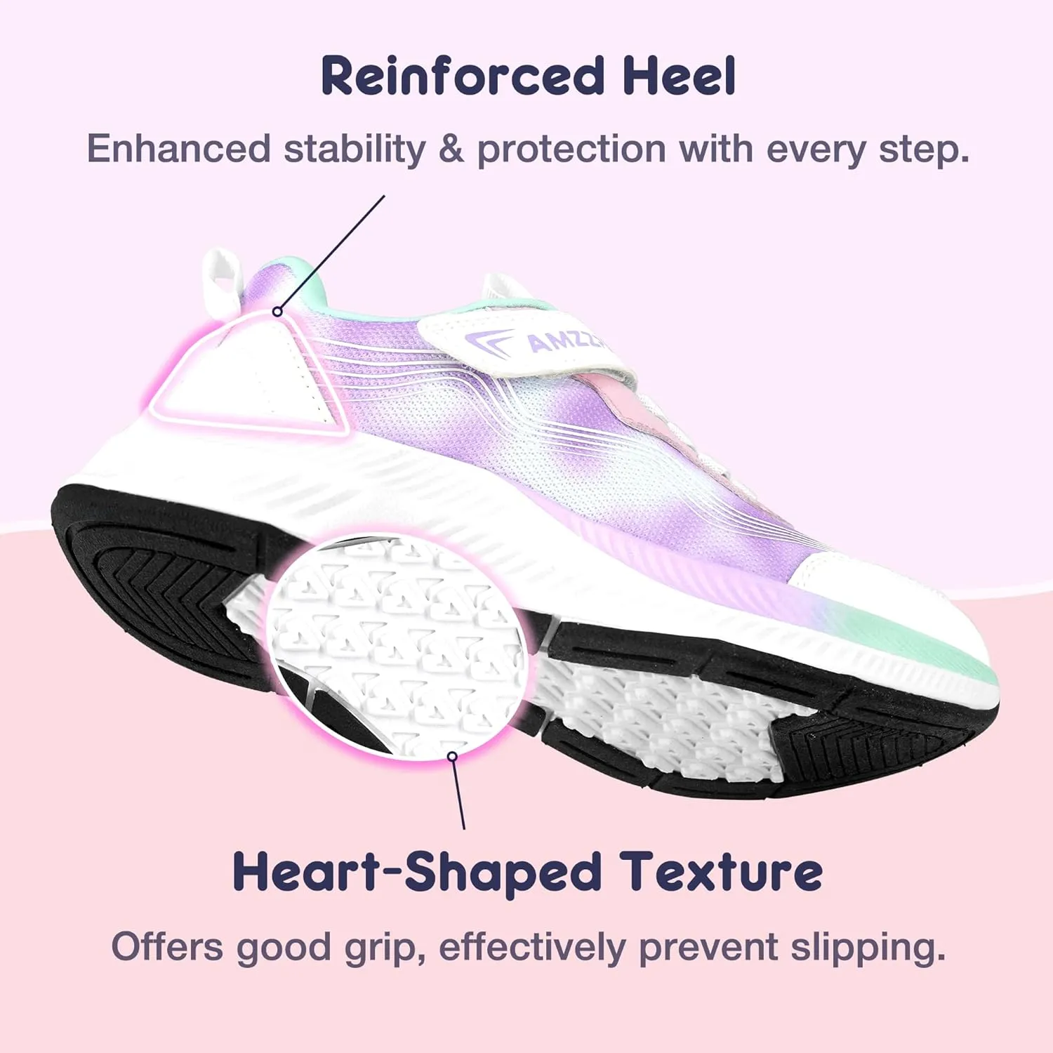AMZZPIK Boys Girls Slip On Shoes Kids Tennis Lightweight Running Walking Sports Sneakers for Little Kid/Big Kid