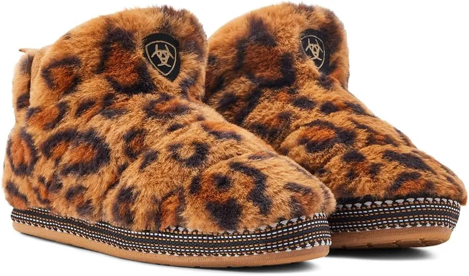 ARIAT Women's Warm Soft Acrylic/Wool Blend Upper Indoor/Outdoor Rubber Bottom Bootie Slippers