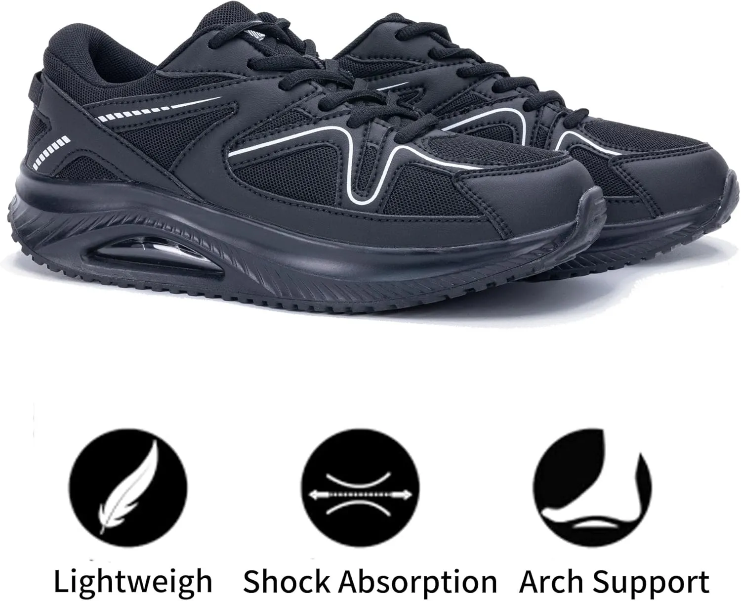 Autper Womens Walking Shoes Arch Support Orthotic Fashion Sneakers Tennis Shoes for Plantar Fasciitis Pain Relief US 6-11