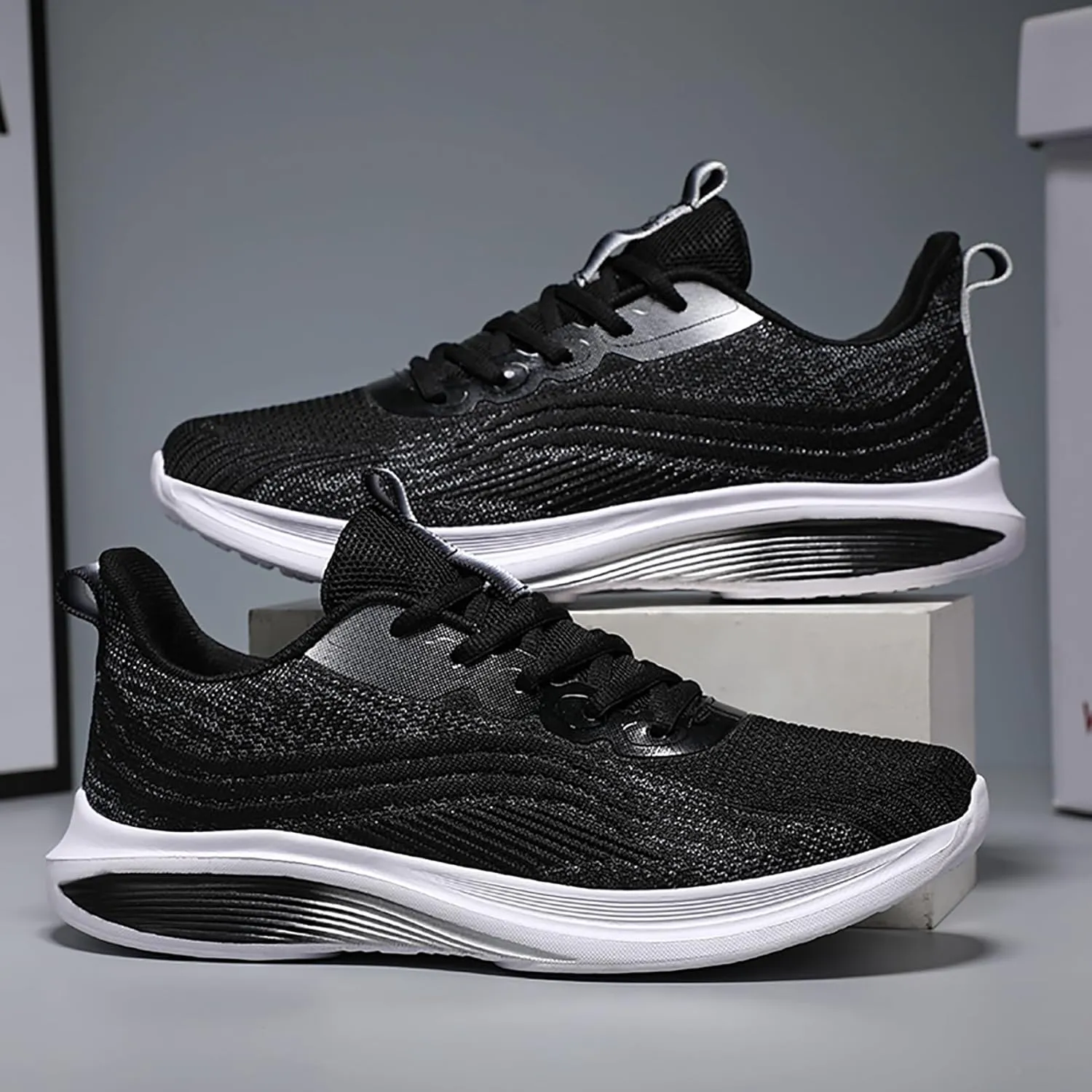 Azooken Men's Walking Shoes Jogging Tennis Footwear Fitness Road Running Fashion Sneakers