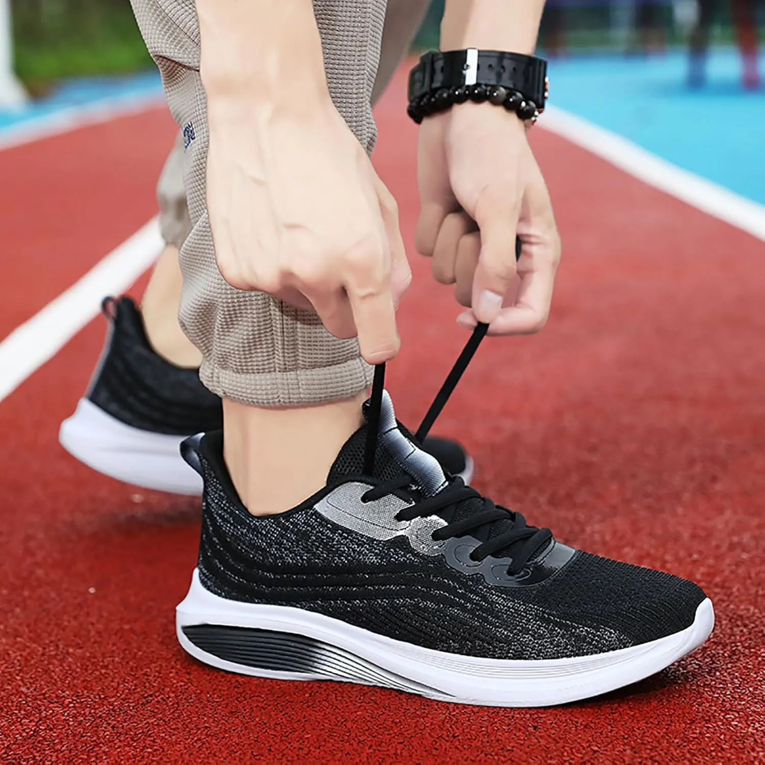 Azooken Men's Walking Shoes Jogging Tennis Footwear Fitness Road Running Fashion Sneakers