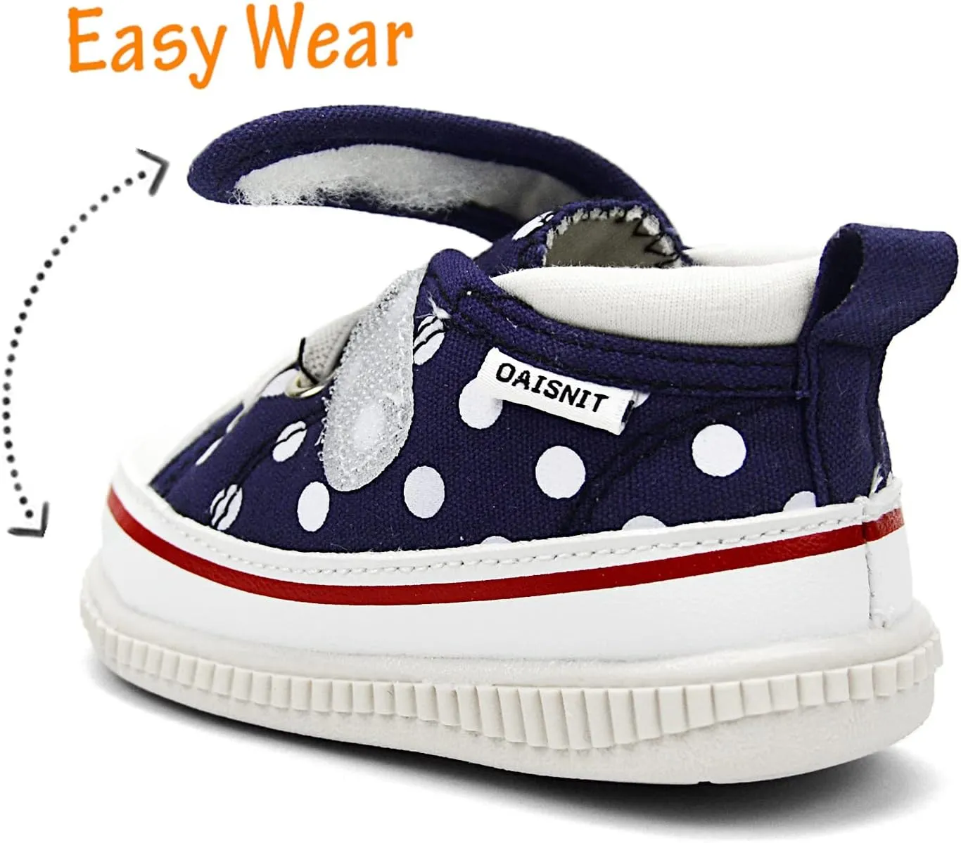 Baby Boys Girls Squeaky Shoes Anti-Slip Soft Rubber Sole Canvas Sneakers Toddler First Walkers