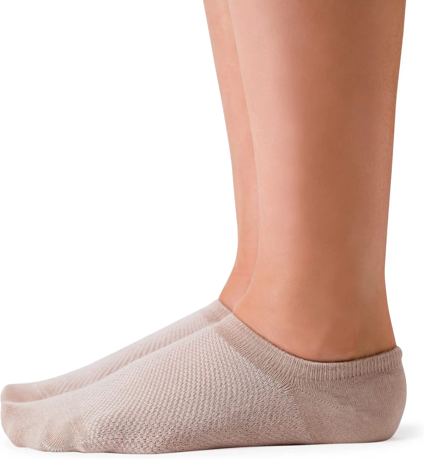 Bam&bü Women's Premium Bamboo Viscose No Show Casual Socks - 4 pair pack - Non-Slip