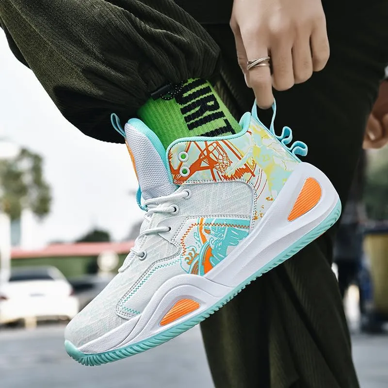 Basketball Shoes for Womens Mens Breathable Fashion Sneakers Comfortable Volleyball Outdoor Non Slip Sport Woman Man Shoe