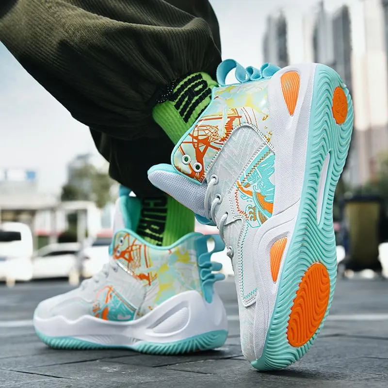 Basketball Shoes for Womens Mens Breathable Fashion Sneakers Comfortable Volleyball Outdoor Non Slip Sport Woman Man Shoe