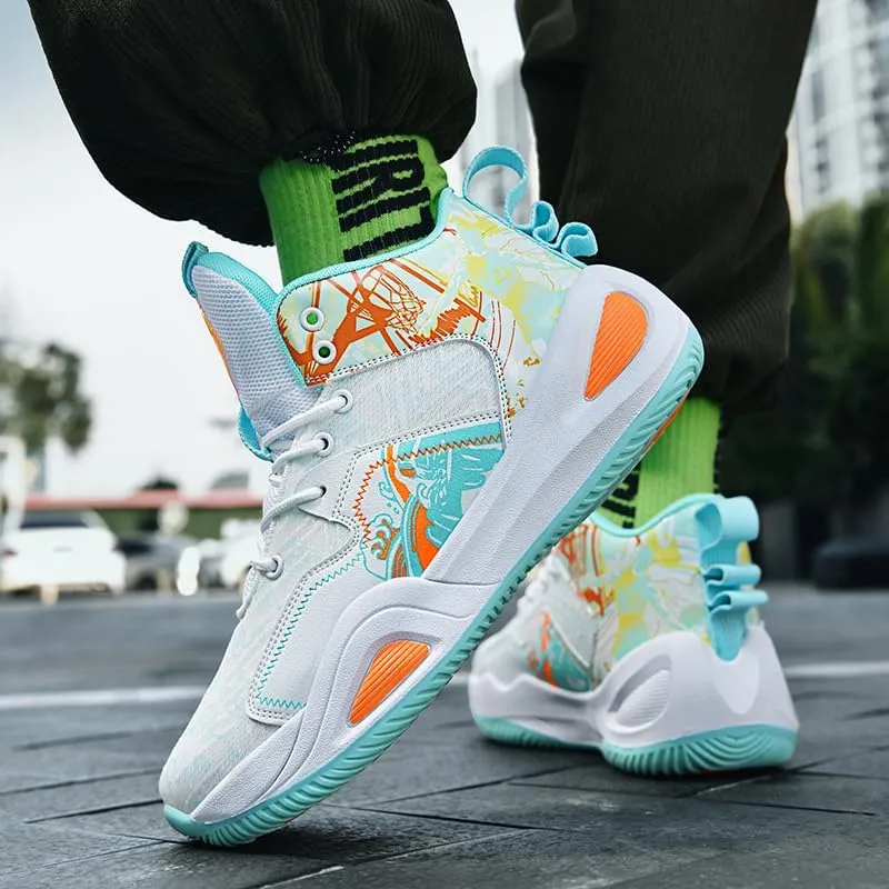 Basketball Shoes for Womens Mens Breathable Fashion Sneakers Comfortable Volleyball Outdoor Non Slip Sport Woman Man Shoe