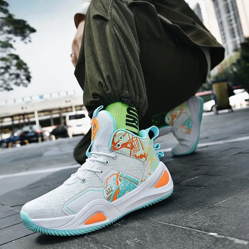 Basketball Shoes for Womens Mens Breathable Fashion Sneakers Comfortable Volleyball Outdoor Non Slip Sport Woman Man Shoe