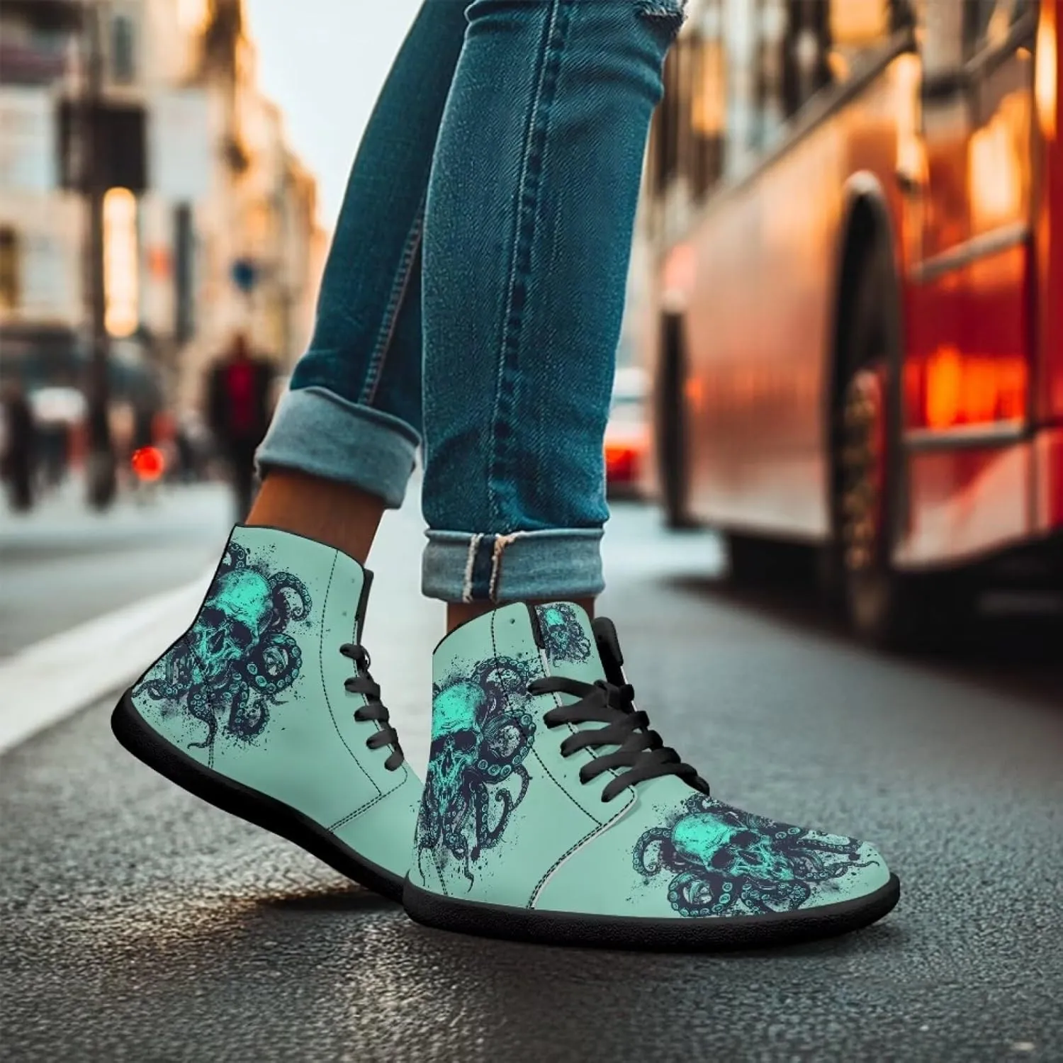 Binienty Mens Barefoot Shoes High Top Womens Minimalist Trail Running Barefoot Shoes Wide Toe Box