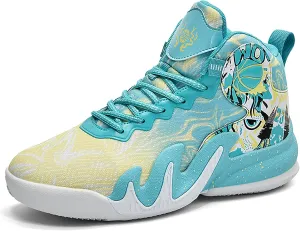 CJSPORX Women Men Basketball Shoes Breathable Men Non Slip Outdoor Fashion Unisex Sneakers