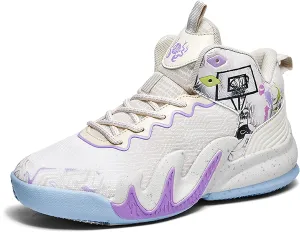 CJSPORX Women Men Basketball Shoes Breathable Men Non Slip Outdoor Fashion Unisex Sneakers