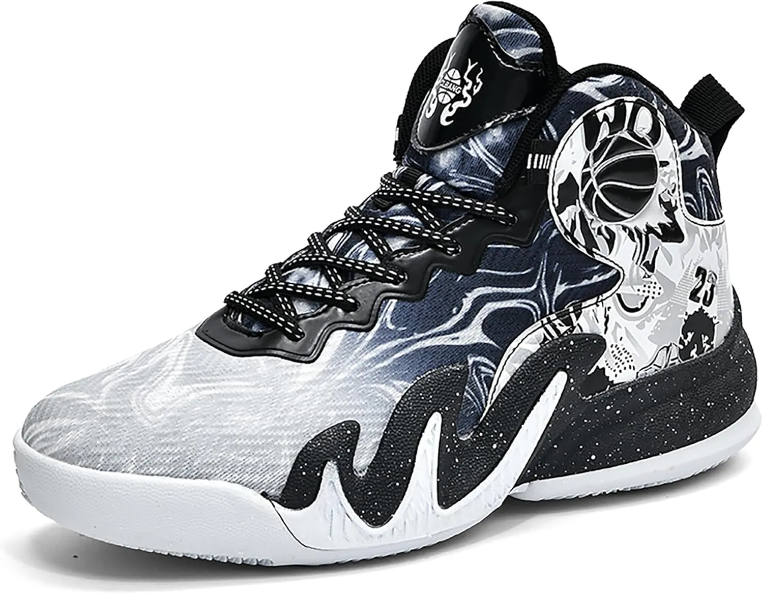 CJSPORX Women Men Basketball Shoes Breathable Men Non Slip Outdoor Fashion Unisex Sneakers