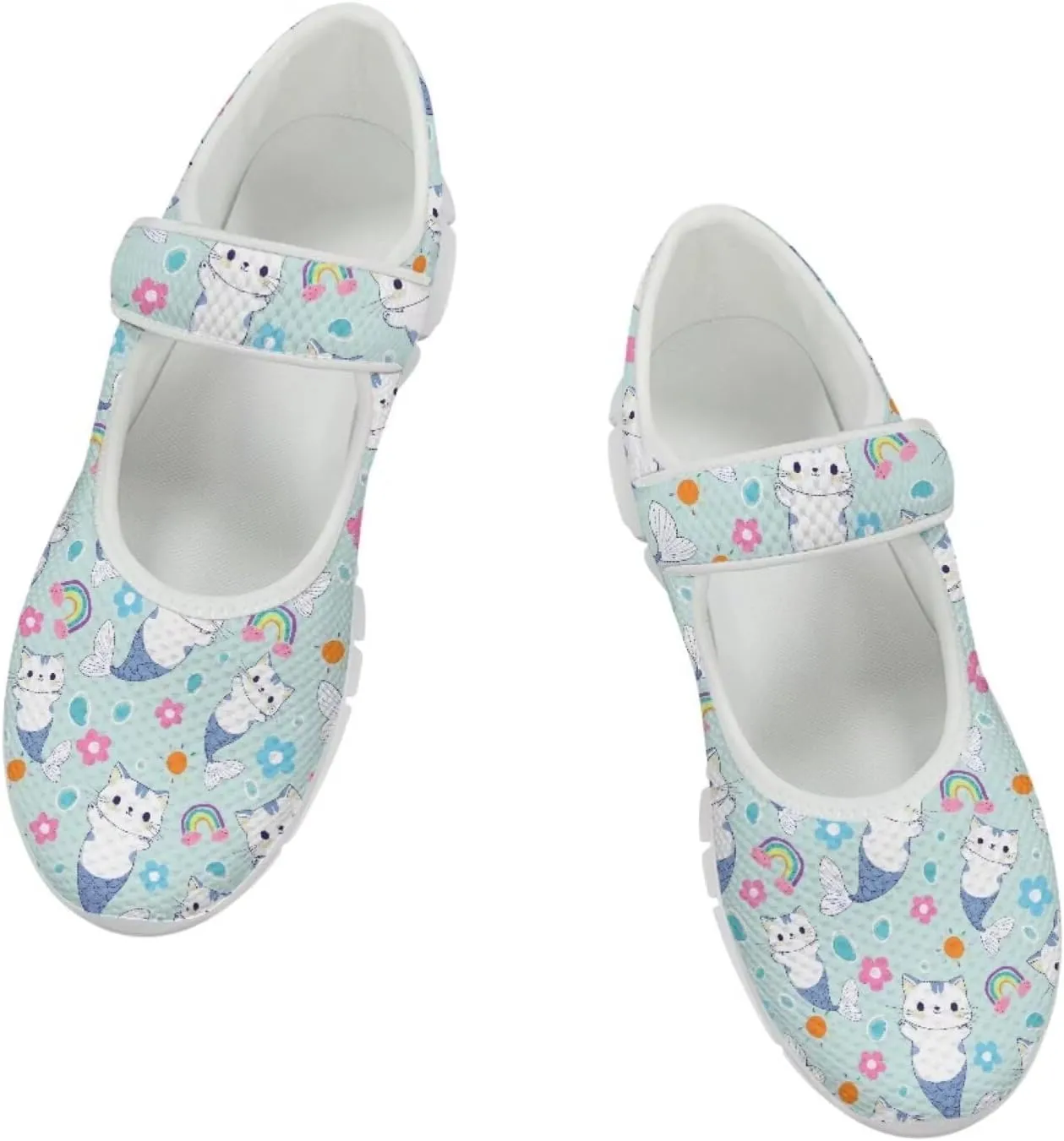 Coloranimal Mary Jane Shoes Women Shoes for Women Dressy Casual Slip On Shoes Lightweight Buckle Strap Womens Shoes Casual Walking Shoes