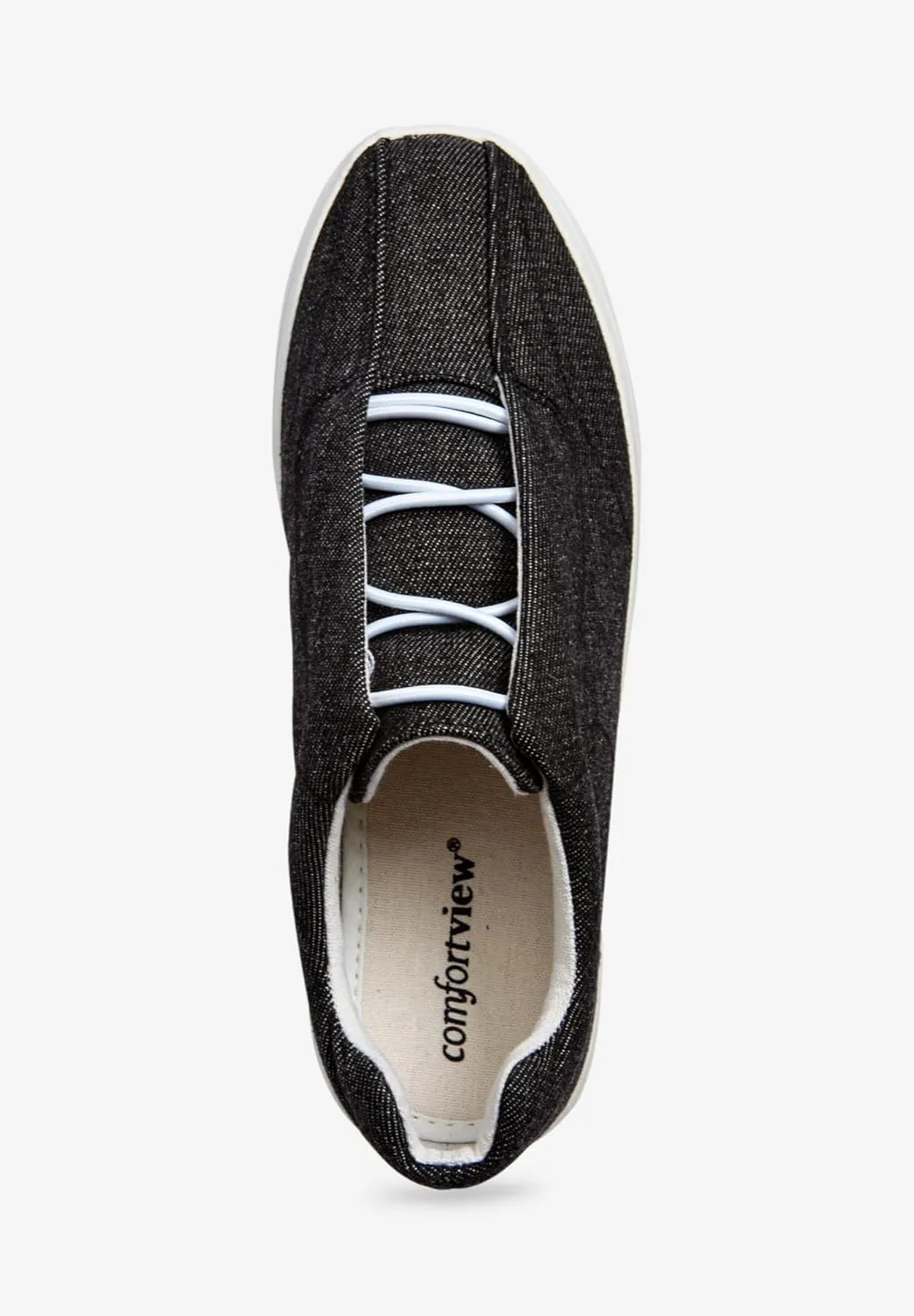 Comfortview Women's Wide Width The Bungee Sneaker