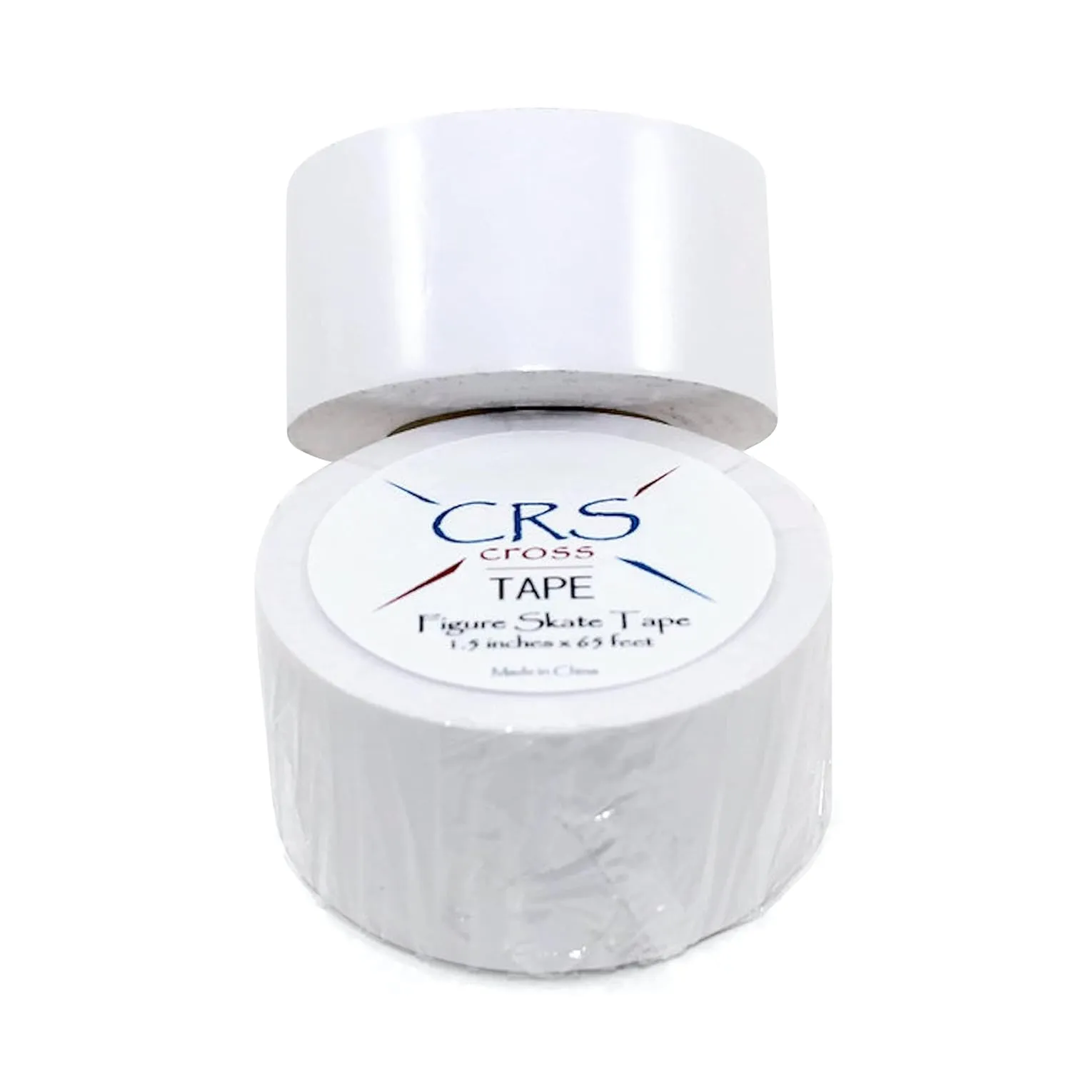 CRS Cross Figure Skate Tape. 1.5 Inch Wide White. Protection for Leather Figure Skates. White and Shiny Skate Boots - No Need for Polish. Tape Your Ice Skating Laces to Keep Them Tied Tight.
