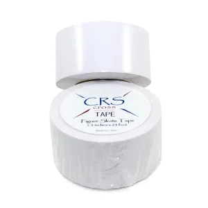 CRS Cross Figure Skate Tape. 1.5 Inch Wide White. Protection for Leather Figure Skates. White and Shiny Skate Boots - No Need for Polish. Tape Your Ice Skating Laces to Keep Them Tied Tight.
