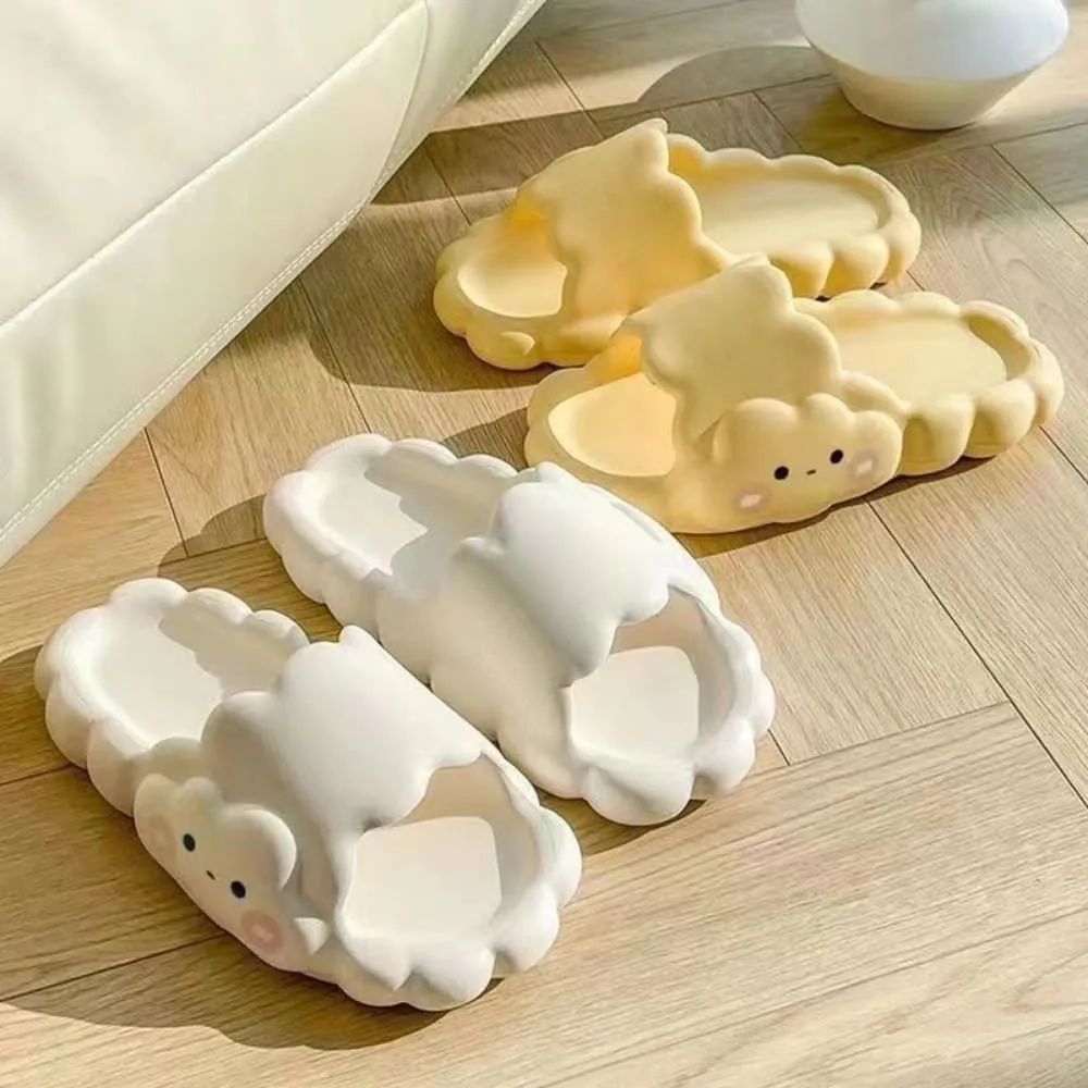 Cute Bunny Slippers for Women Summer Feeling Soft Platform Non-Slip Sandals Comfortable Cloud Slides for Indoor and Outdoor kawaii Gifts for Women Men
