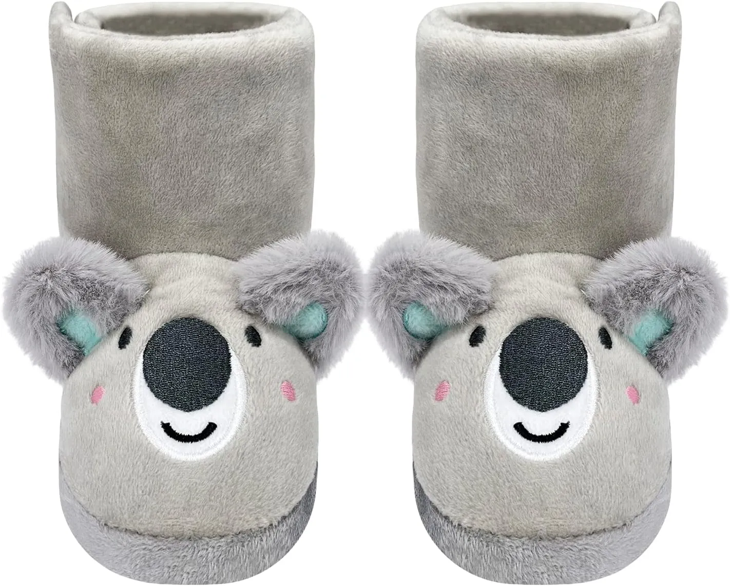Dream Bridge Girls Kids Slippers Booties Home House Slippers Boots Toddler Cute Plush Fleece Warm Cartoon Indoor Outdoor Slip on Fluffy Booties Rainbow Shoes for Boys Girls