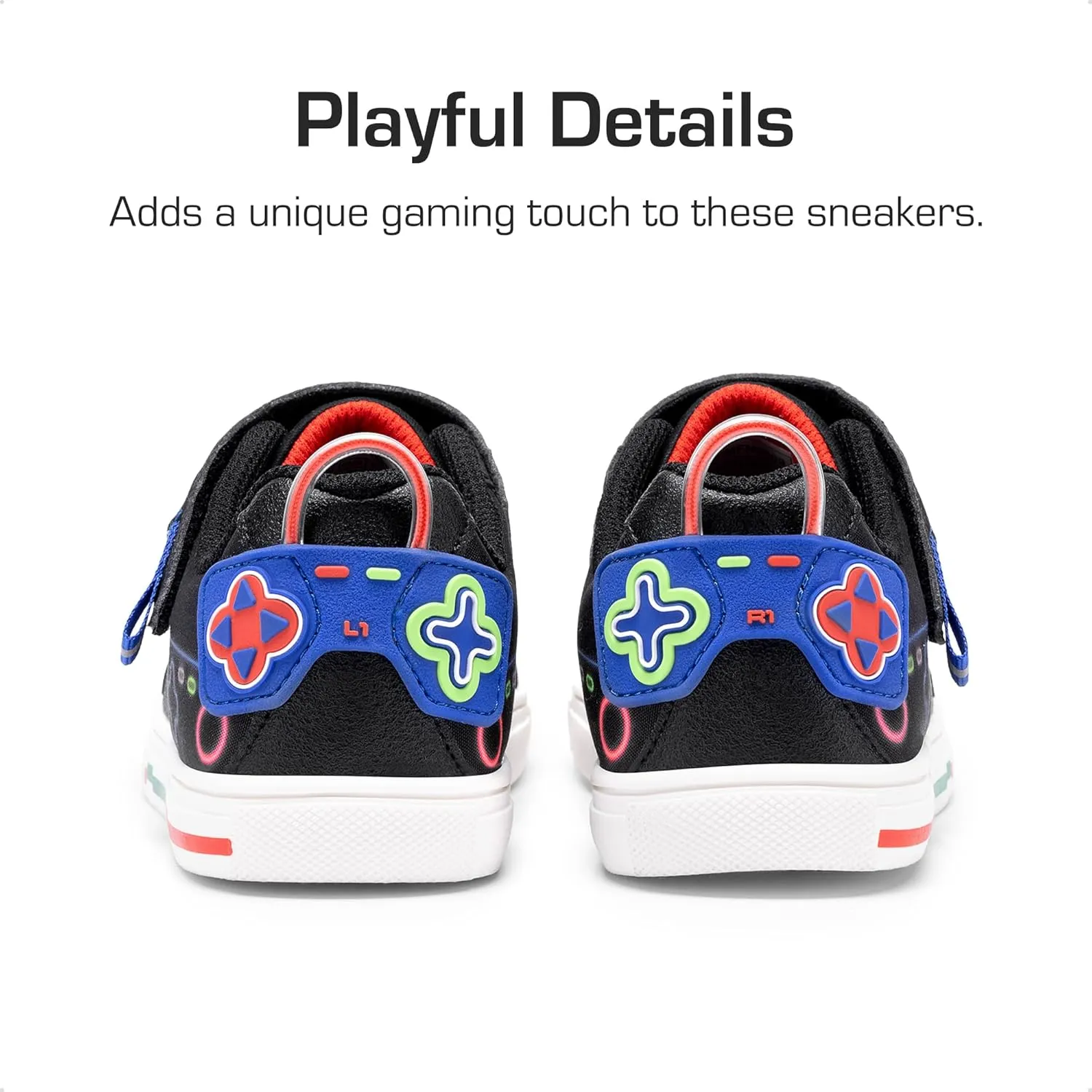 DREAM PAIRS Toddler Boys Sneakers Little Kids Shoes Playful Fun Cartoon Causal Walking Non-Slip Hook and Loop
