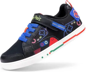 DREAM PAIRS Toddler Boys Sneakers Little Kids Shoes Playful Fun Cartoon Causal Walking Non-Slip Hook and Loop