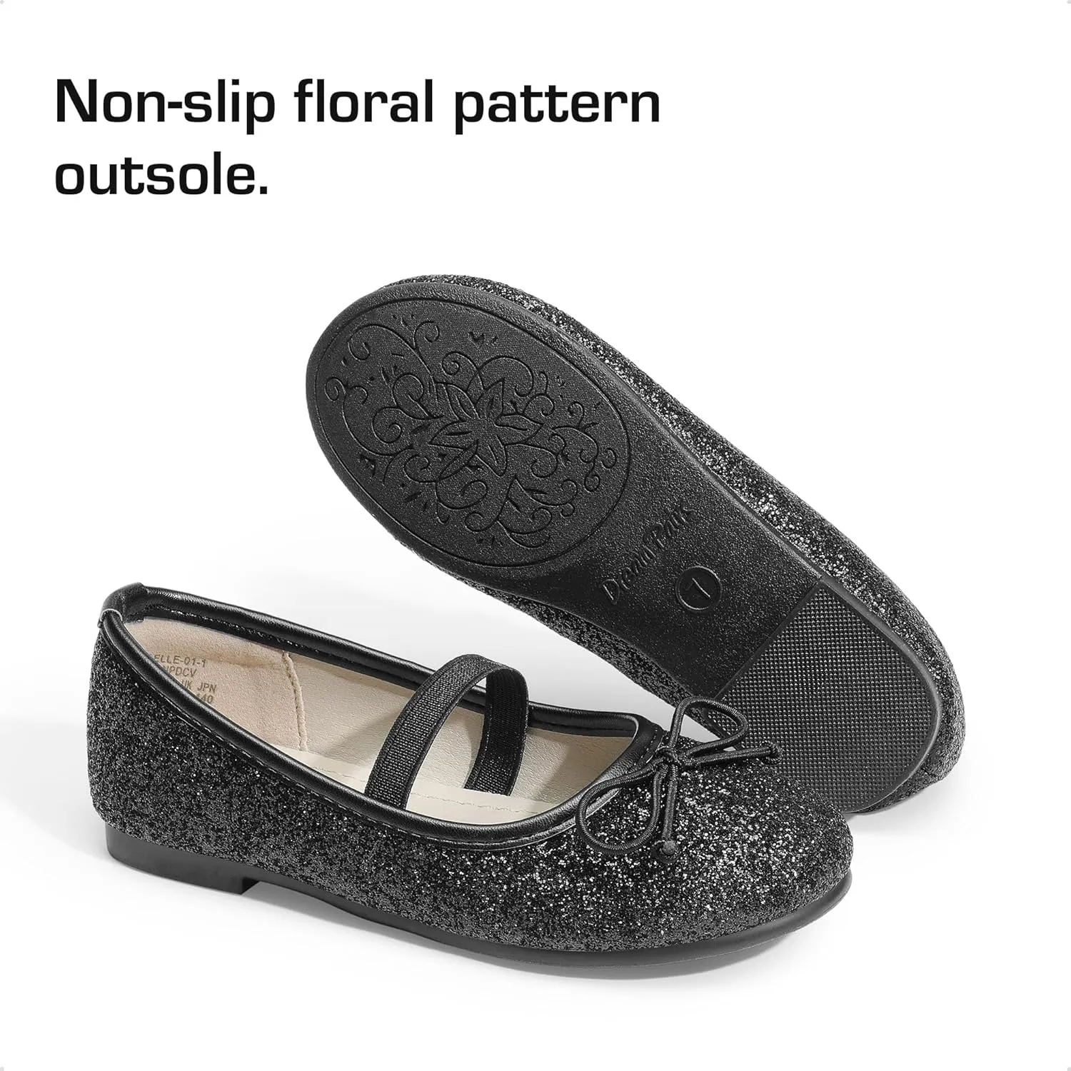 DREAM PAIRS Toddler Girls Dress Shoes Party Wedding Flower Girl Ballet Flats