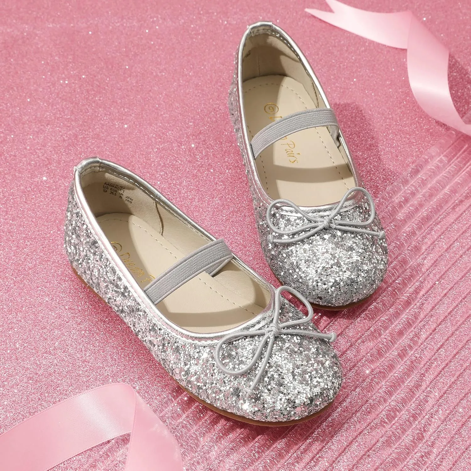 DREAM PAIRS Toddler Girls Dress Shoes Party Wedding Flower Girl Ballet Flats
