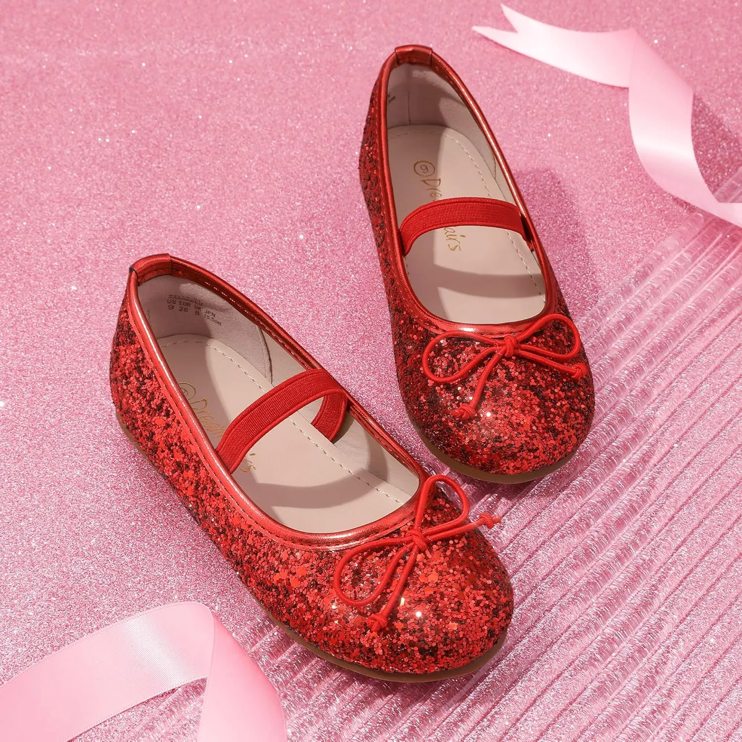 DREAM PAIRS Toddler Girls Dress Shoes Party Wedding Flower Girl Ballet Flats