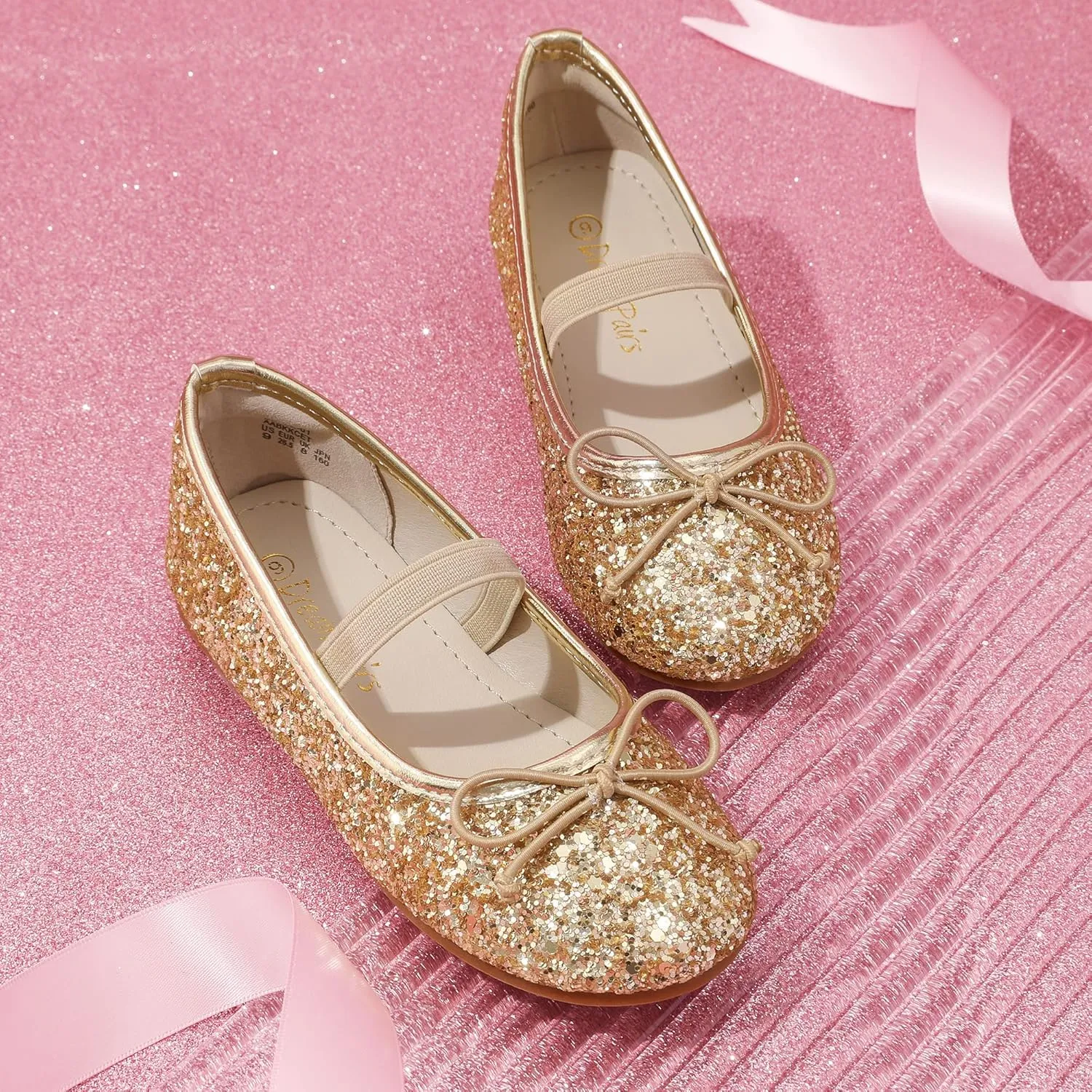 DREAM PAIRS Toddler Girls Dress Shoes Party Wedding Flower Girl Ballet Flats