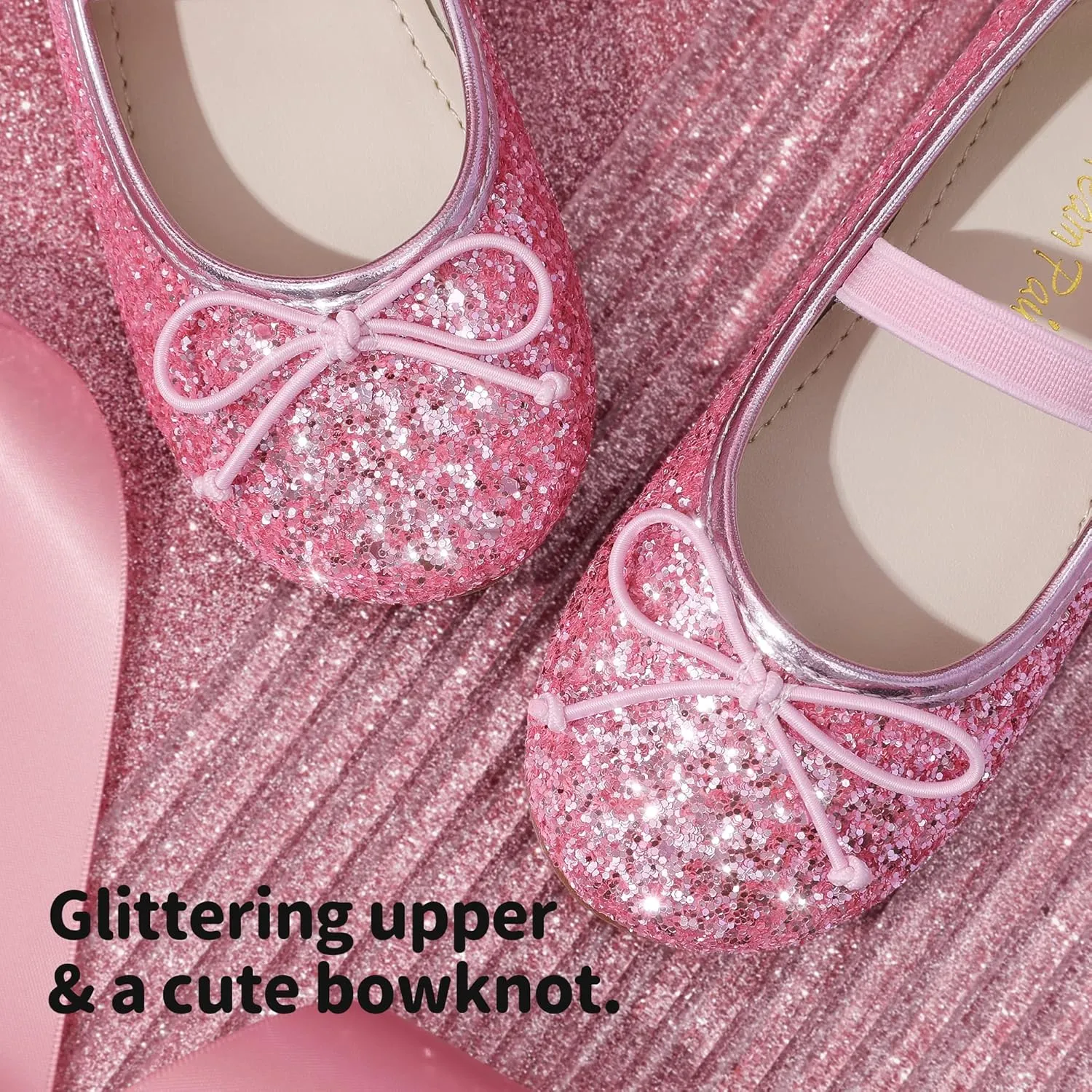 DREAM PAIRS Toddler Girls Dress Shoes Party Wedding Flower Girl Ballet Flats