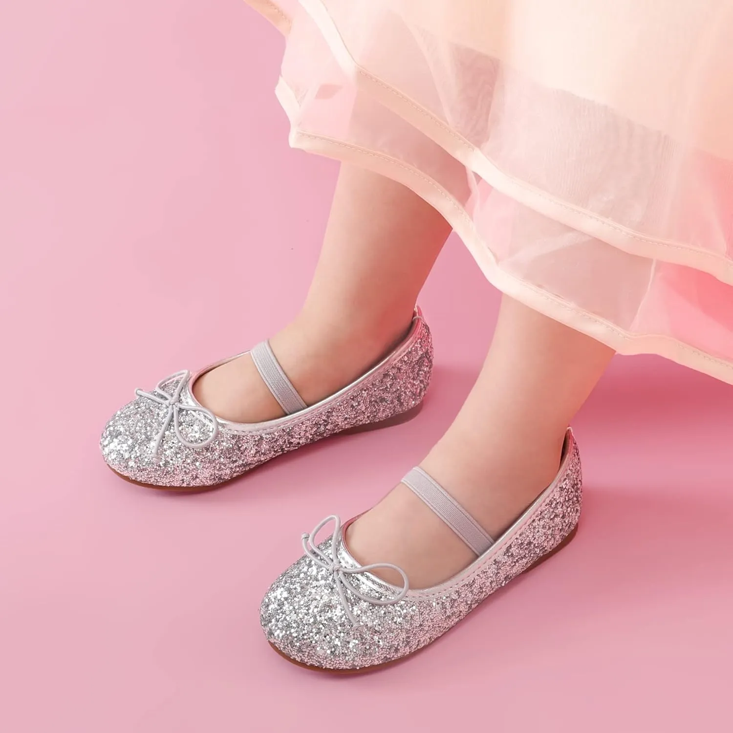 DREAM PAIRS Toddler Girls Dress Shoes Party Wedding Flower Girl Ballet Flats