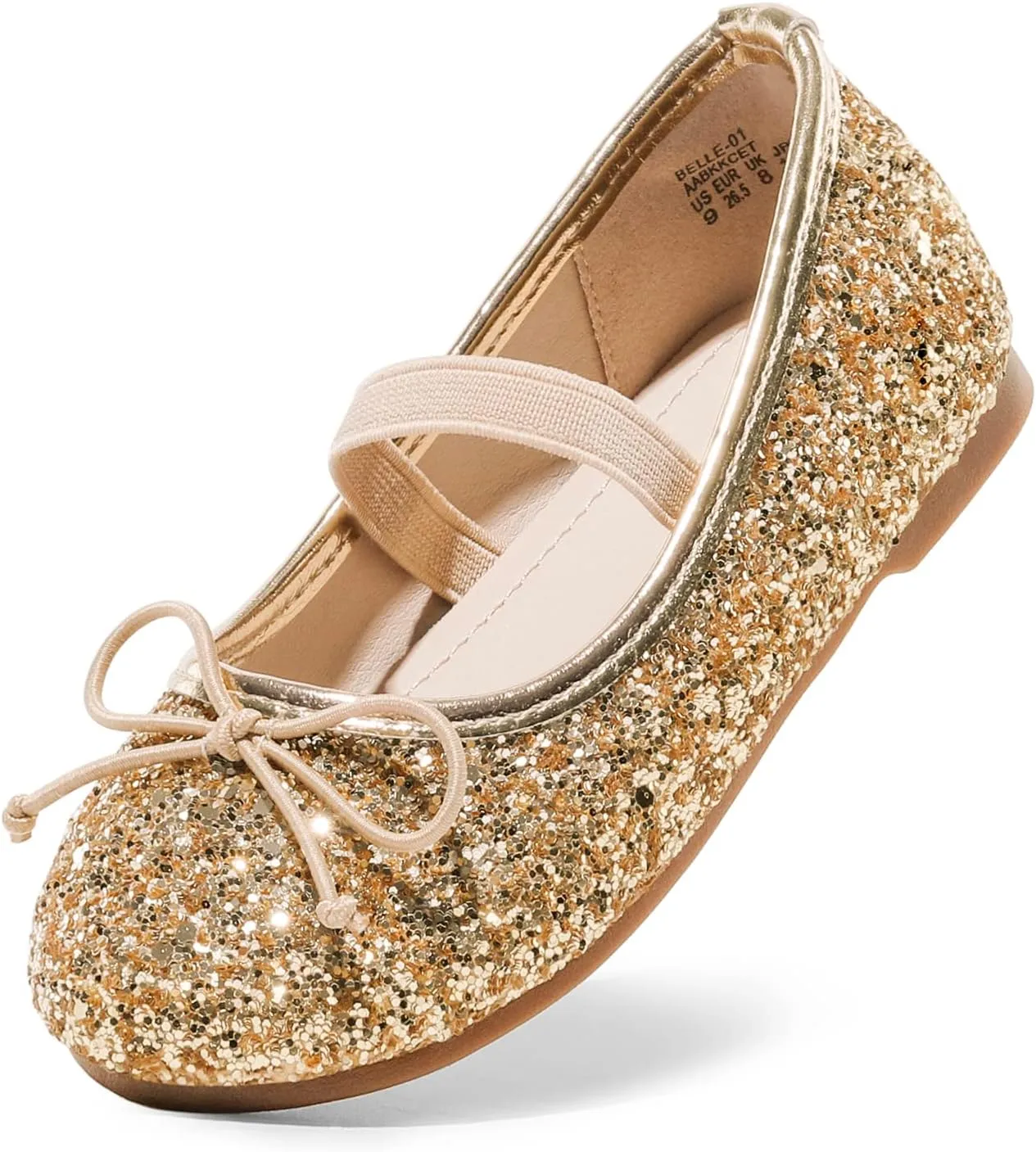 DREAM PAIRS Toddler Girls Dress Shoes Party Wedding Flower Girl Ballet Flats