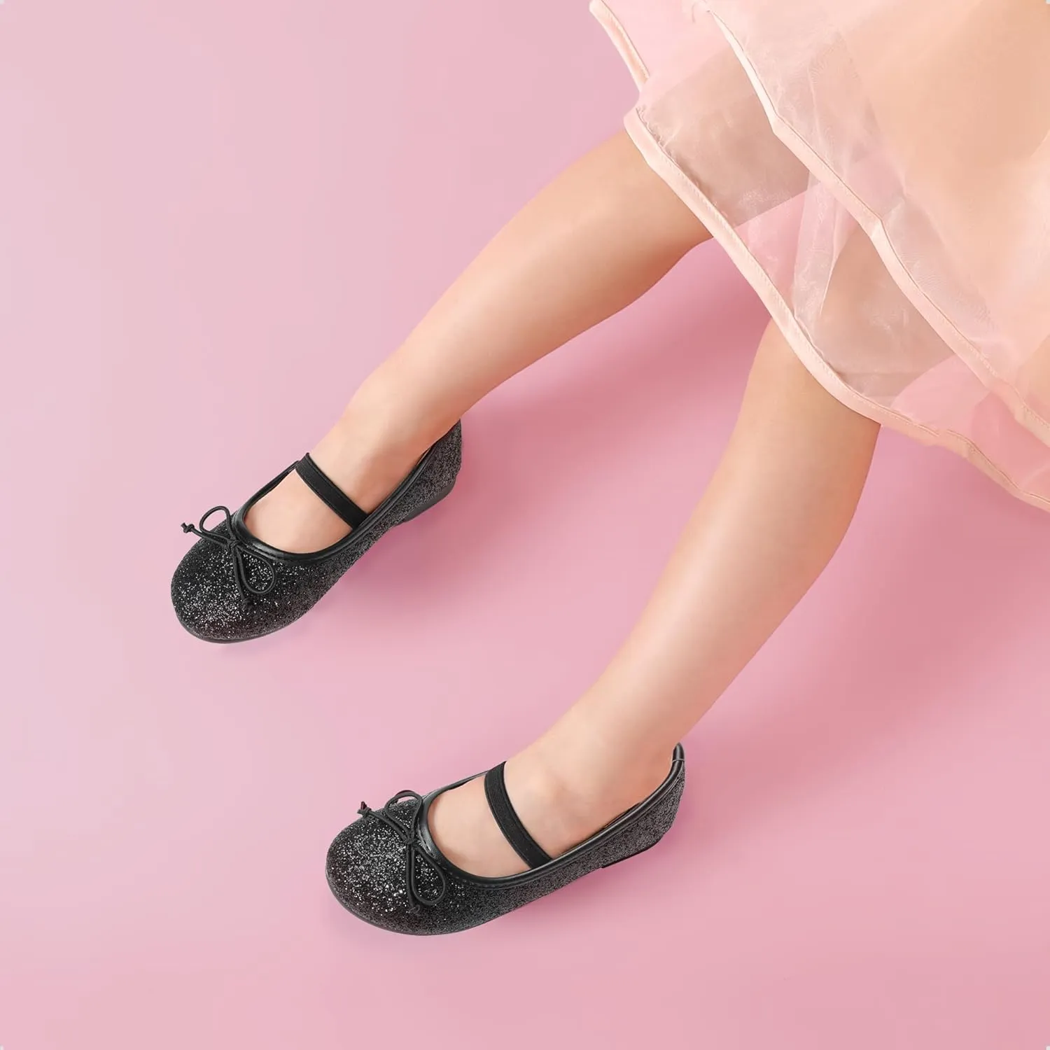 DREAM PAIRS Toddler Girls Dress Shoes Party Wedding Flower Girl Ballet Flats