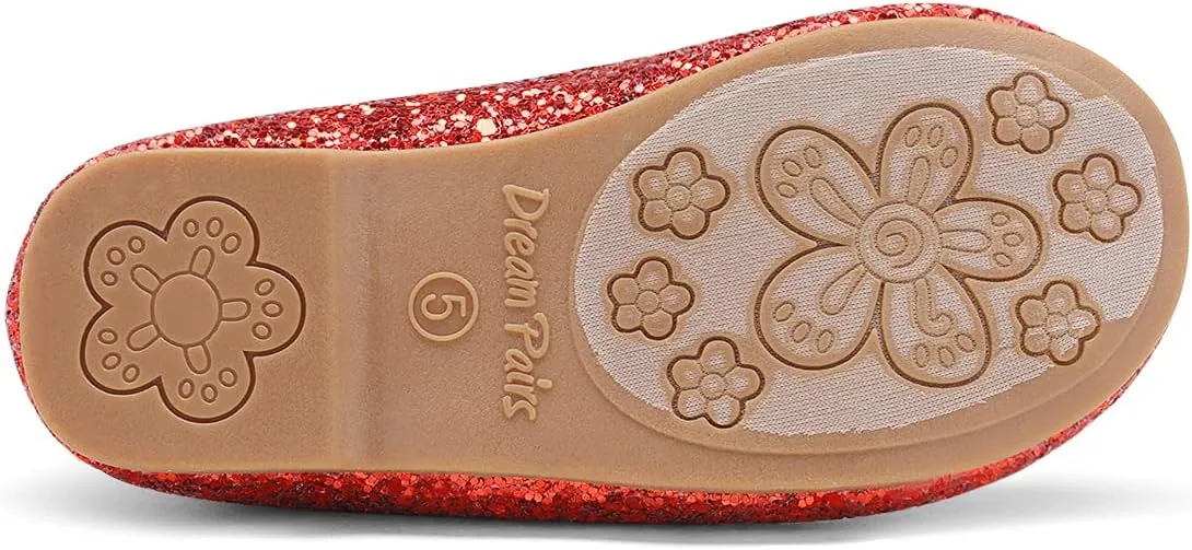 DREAM PAIRS Toddler Girls Dress Shoes Party Wedding Flower Girl Ballet Flats