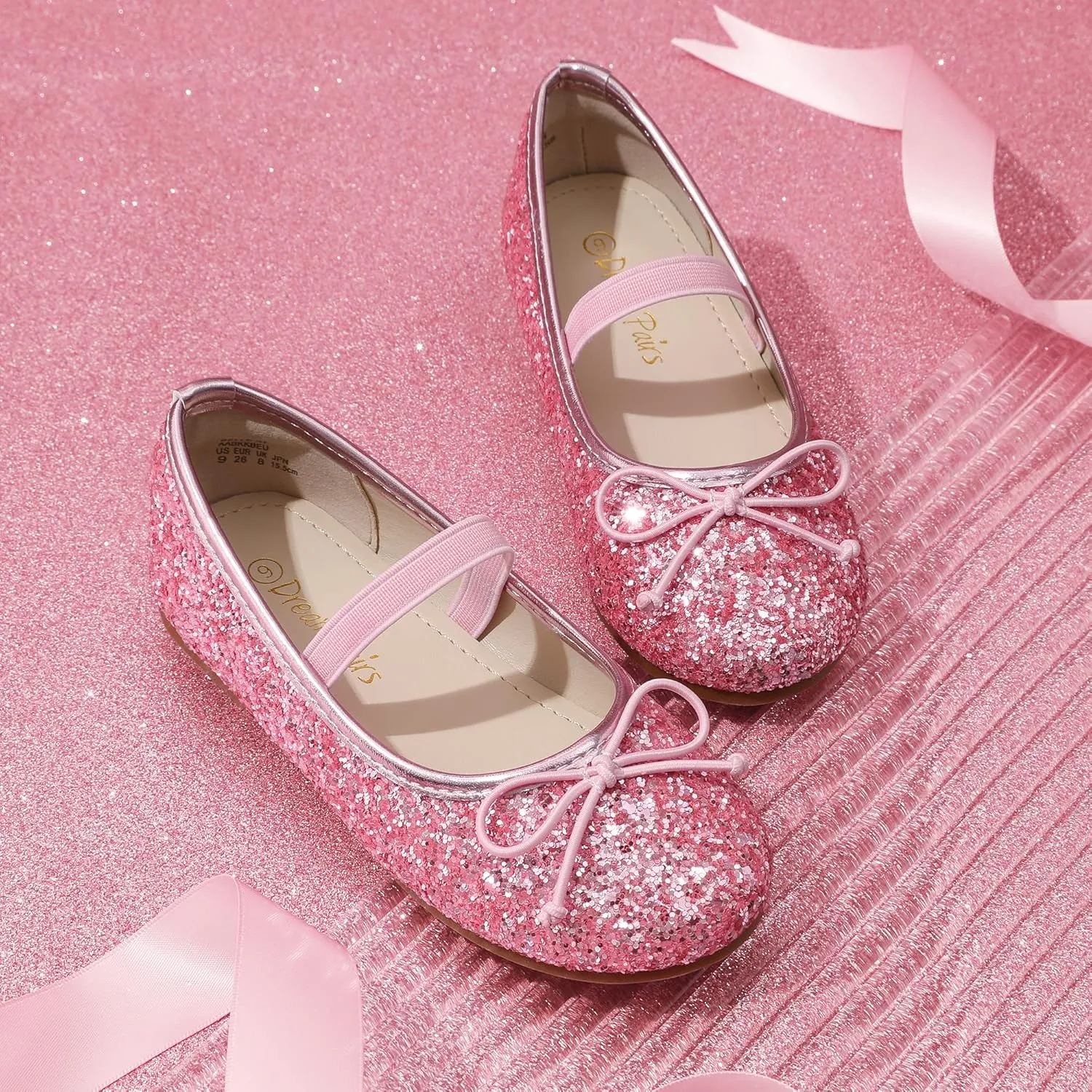 DREAM PAIRS Toddler Girls Dress Shoes Party Wedding Flower Girl Ballet Flats