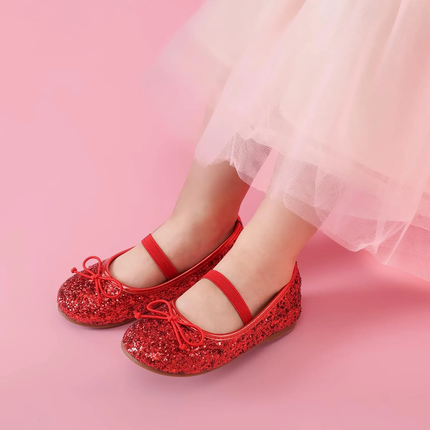 DREAM PAIRS Toddler Girls Dress Shoes Party Wedding Flower Girl Ballet Flats