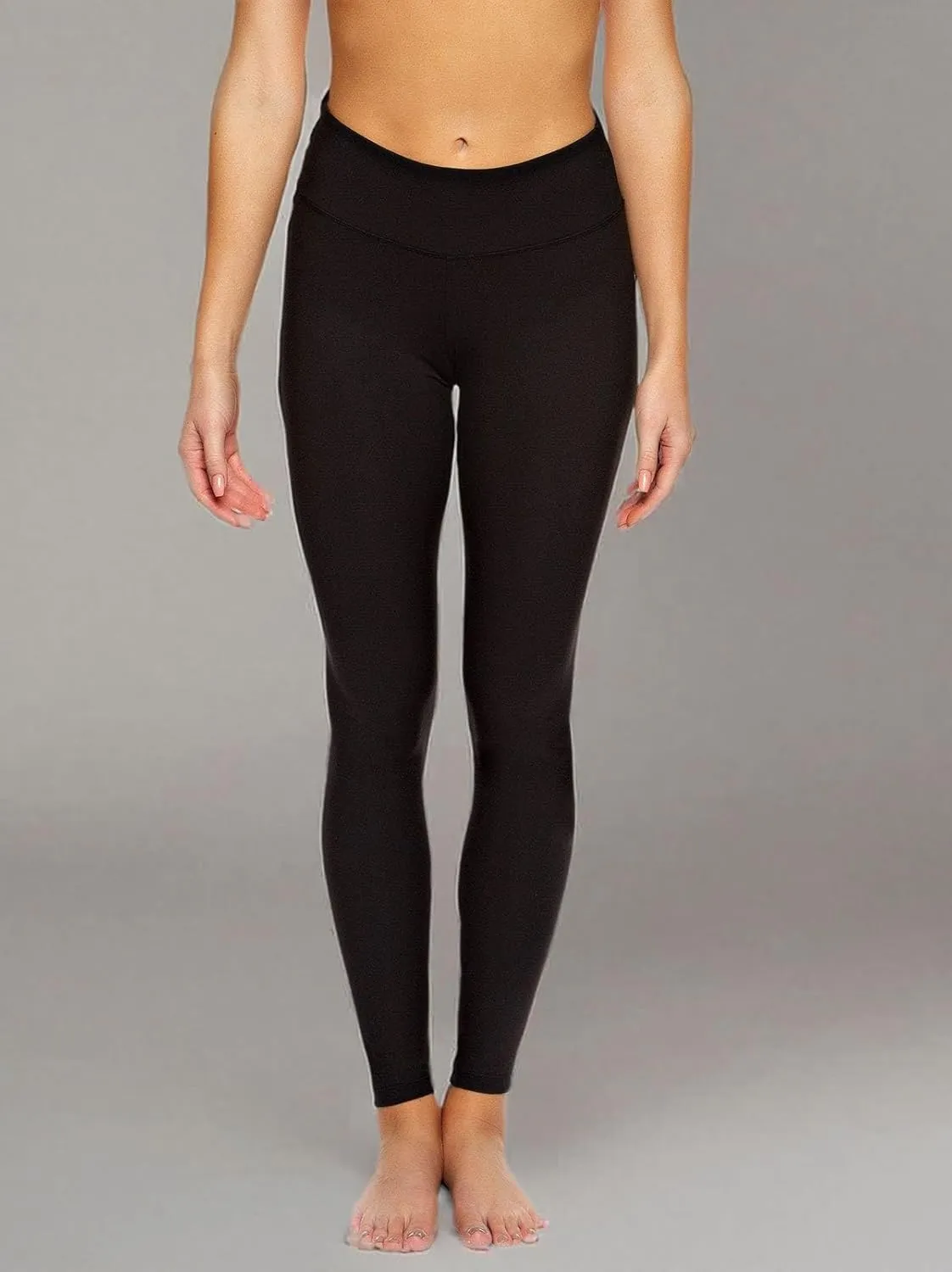 Felina Women's Sueded Athletic Leggings, Slimming Waistband