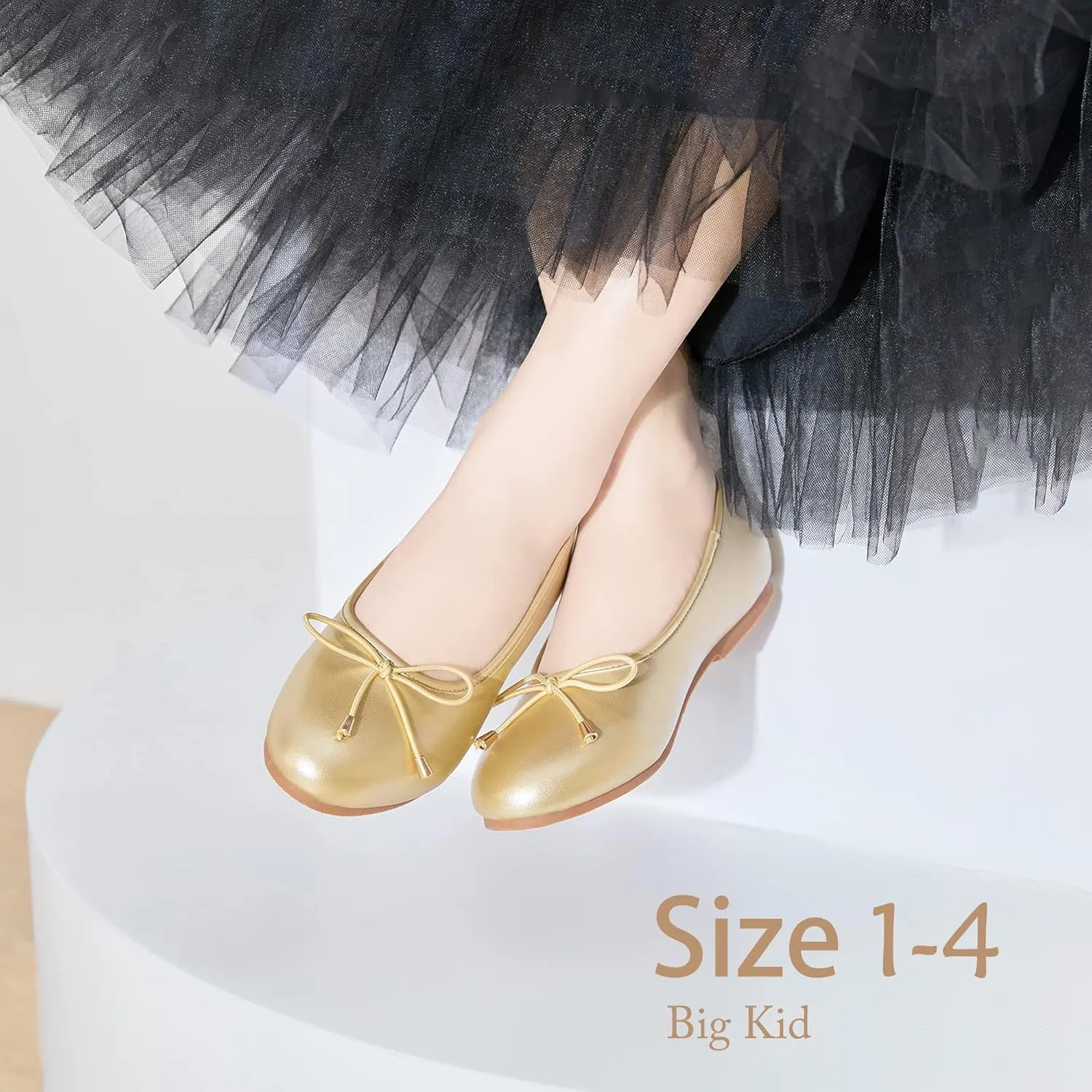 Felix & Flora Toddler Flower Girl Dress Shoes - Baby Girl Ballet Mary Jane Flats for Party School Wedding