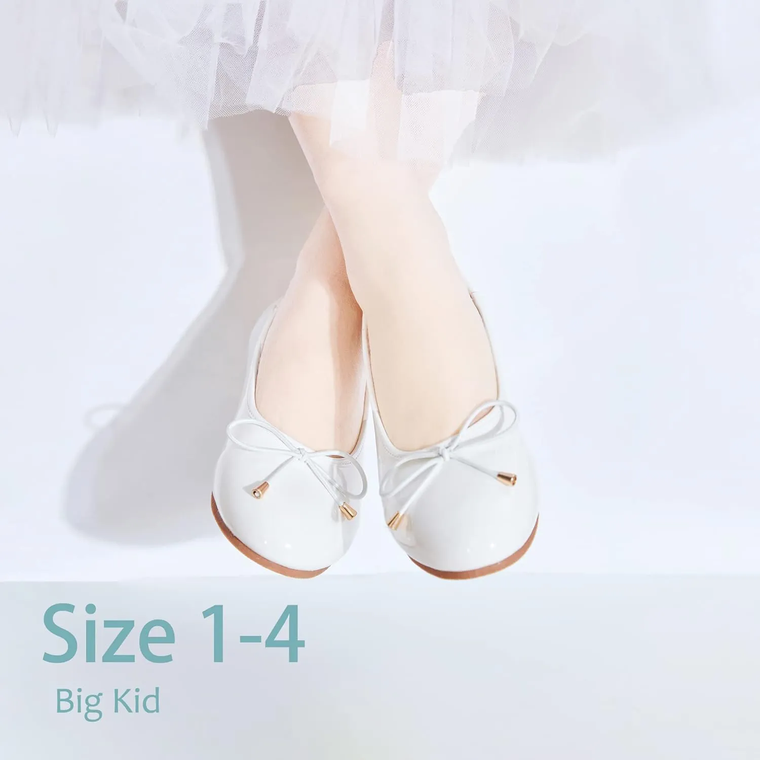 Felix & Flora Toddler Flower Girl Dress Shoes - Baby Girl Ballet Mary Jane Flats for Party School Wedding
