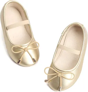 Felix & Flora Toddler Flower Girl Dress Shoes - Baby Girl Ballet Mary Jane Flats for Party School Wedding