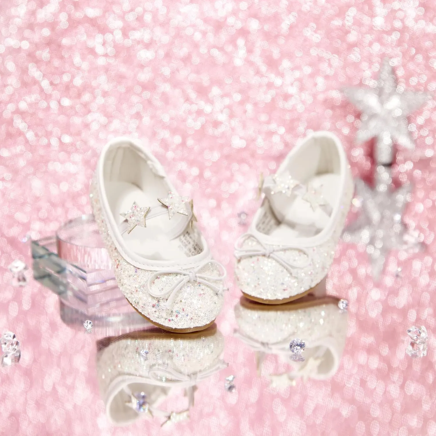 Felix & Flora Toddler Flower Girl Mary Jane Shoes - Little Girls Dress Flats Princess Wedding Party