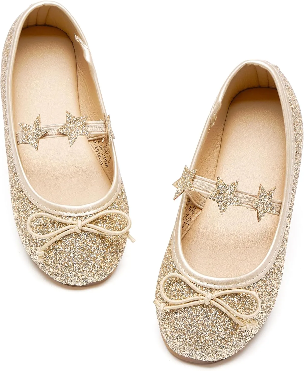 Felix & Flora Toddler Flower Girl Mary Jane Shoes - Little Girls Dress Flats Princess Wedding Party