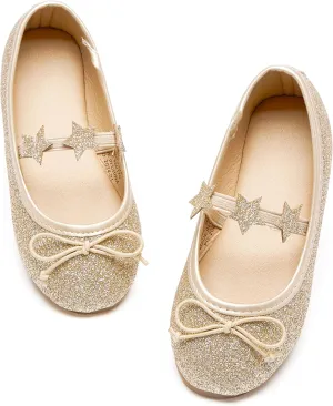 Felix & Flora Toddler Flower Girl Mary Jane Shoes - Little Girls Dress Flats Princess Wedding Party