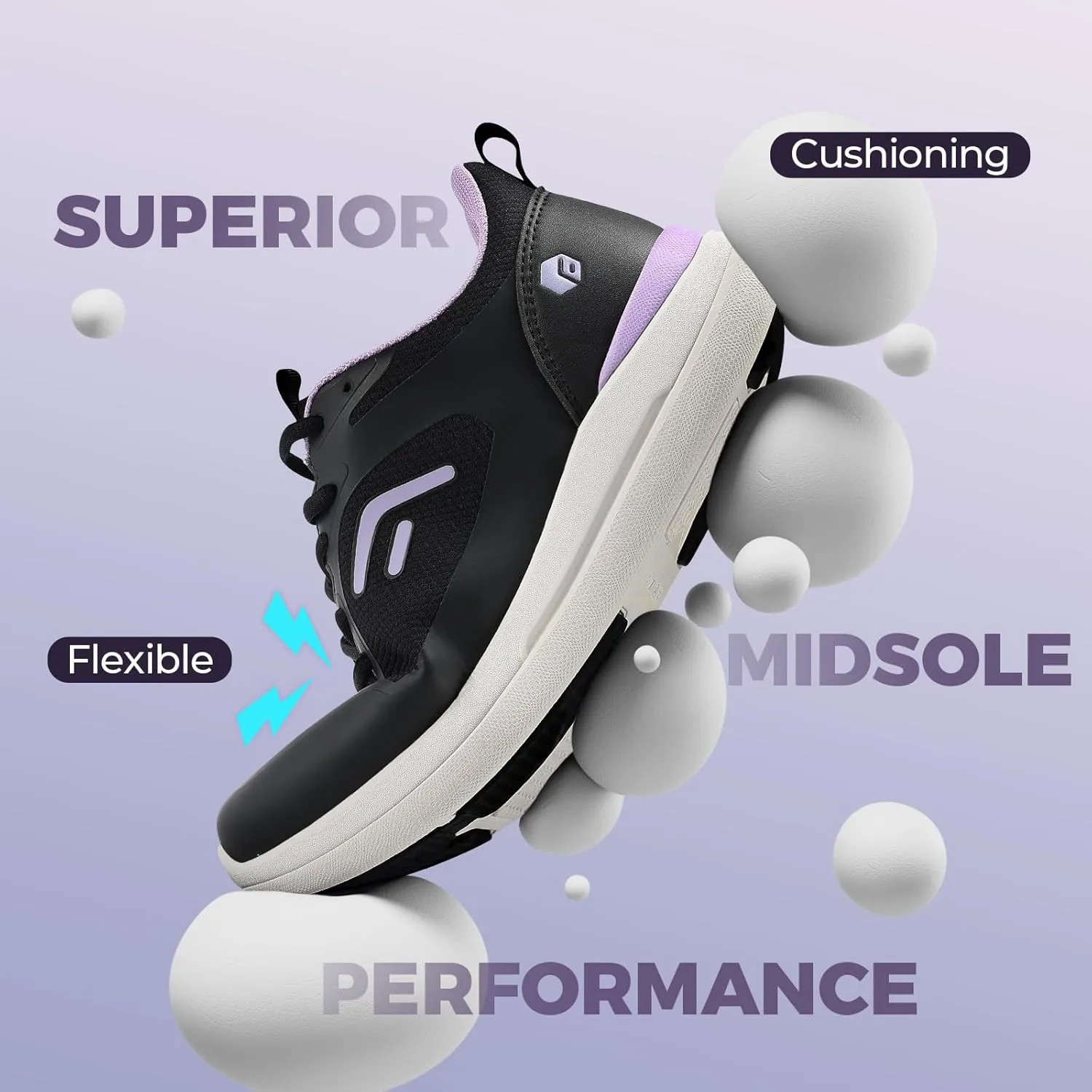 FitVille Wide Width Sneakers for Women Extra Wide Athletic Shoes with Arch Support for Workout Gym Cross Training
