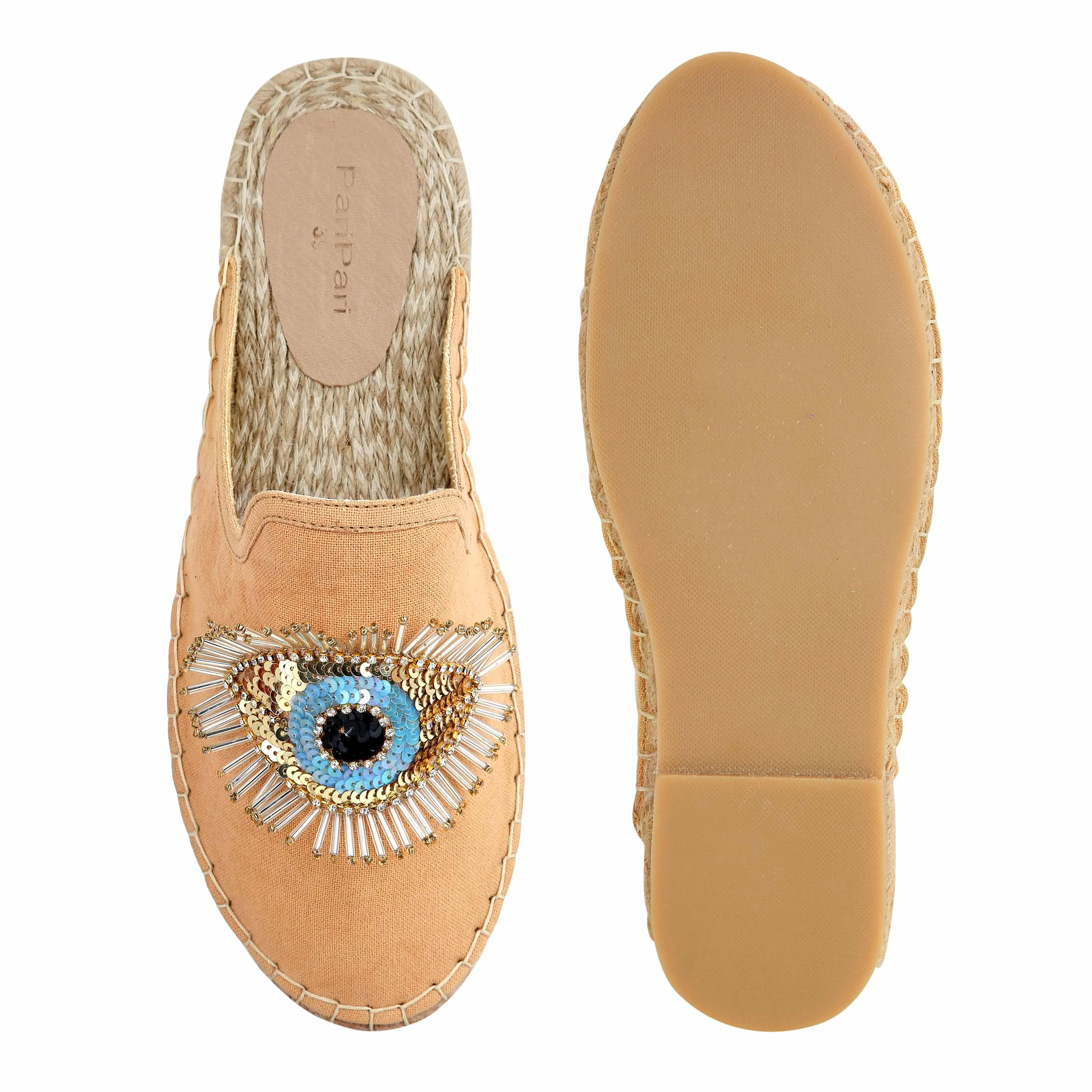 Flirty Glare Espadrilles Sand Flat