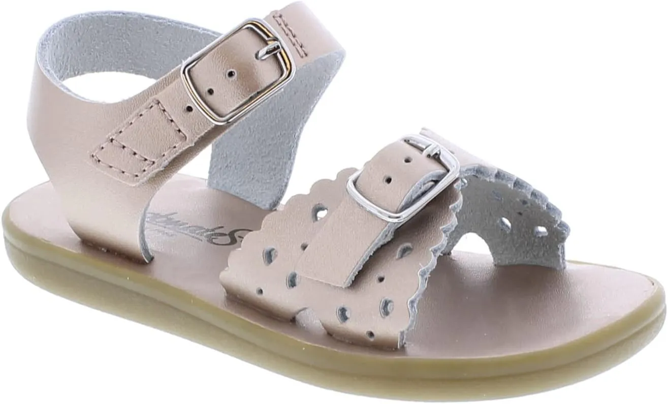FOOTMATES Ariel and Eco-Ariel Waterproof Sandals for Girls and Boys with Slip-Resistant, Non-Marking Outsoles and Strap Closure for Infants, Toddlers, and Kids Ages 0-12