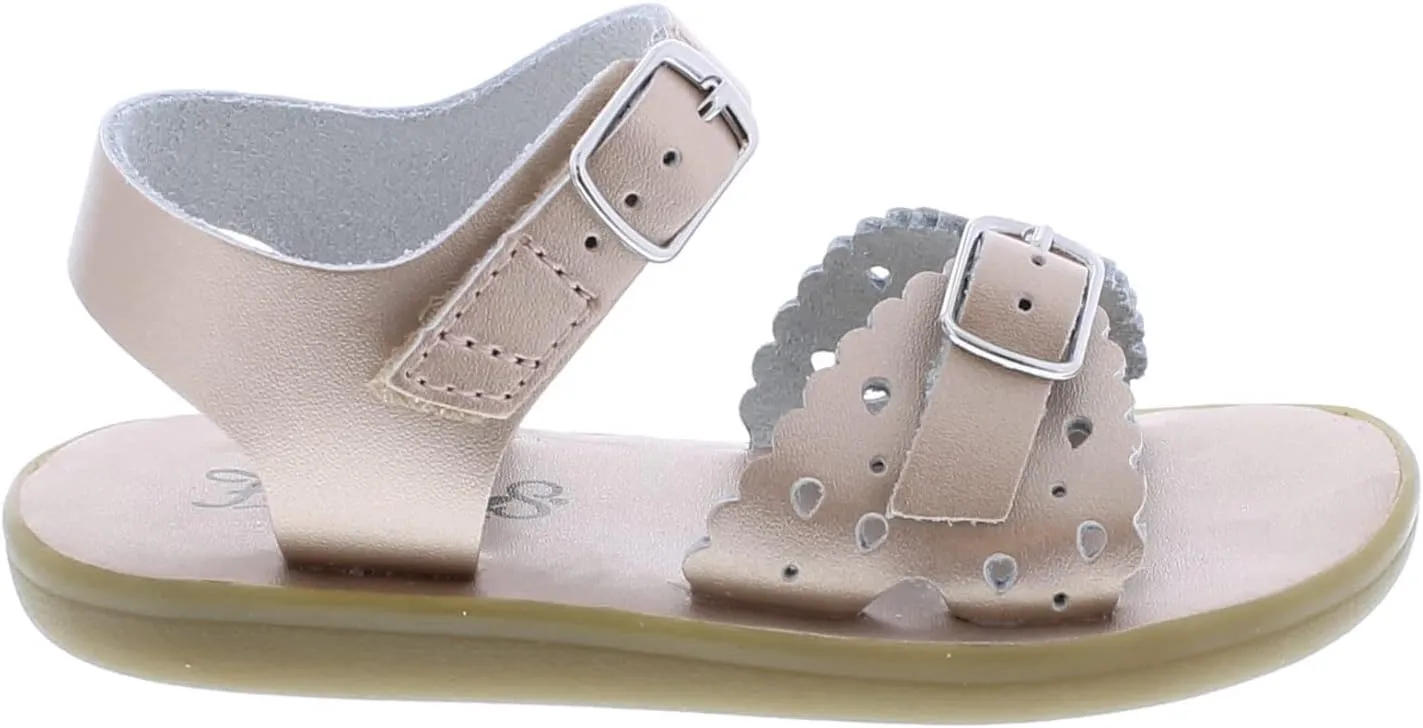 FOOTMATES Ariel and Eco-Ariel Waterproof Sandals for Girls and Boys with Slip-Resistant, Non-Marking Outsoles and Strap Closure for Infants, Toddlers, and Kids Ages 0-12