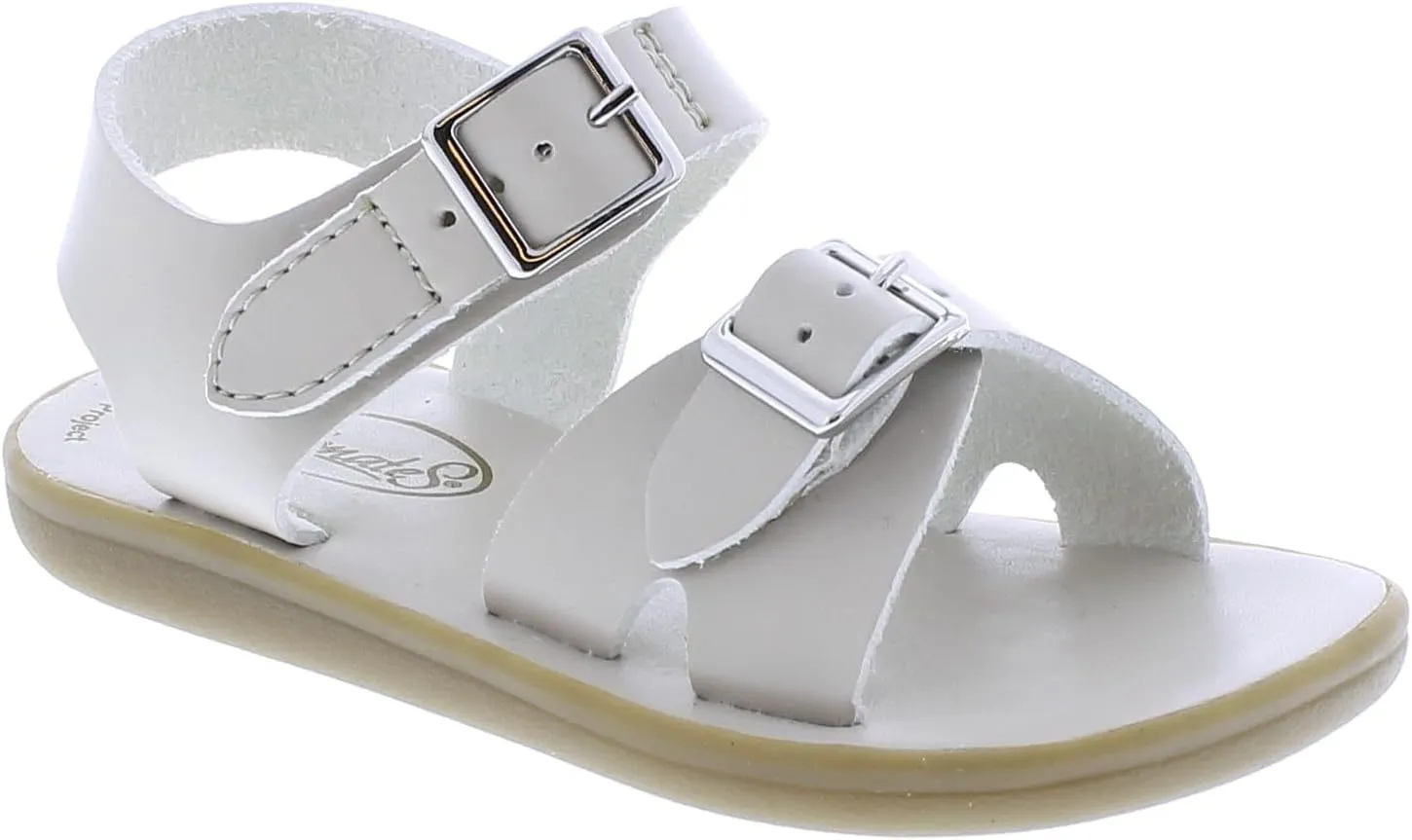 FOOTMATES Tide and Eco-Tide Waterproof Sandals for Boys and Girls with Slip-Resistant, Non-Marking Outsoles and Strap Closure for Infants, Toddlers, and Little Kids Ages 0-8