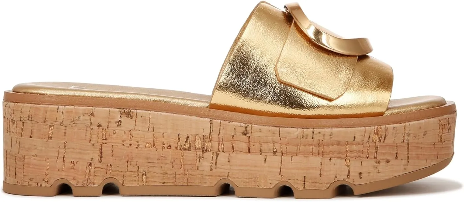 Franco Sarto Women's Hoda Cork Platform Slide Sandals