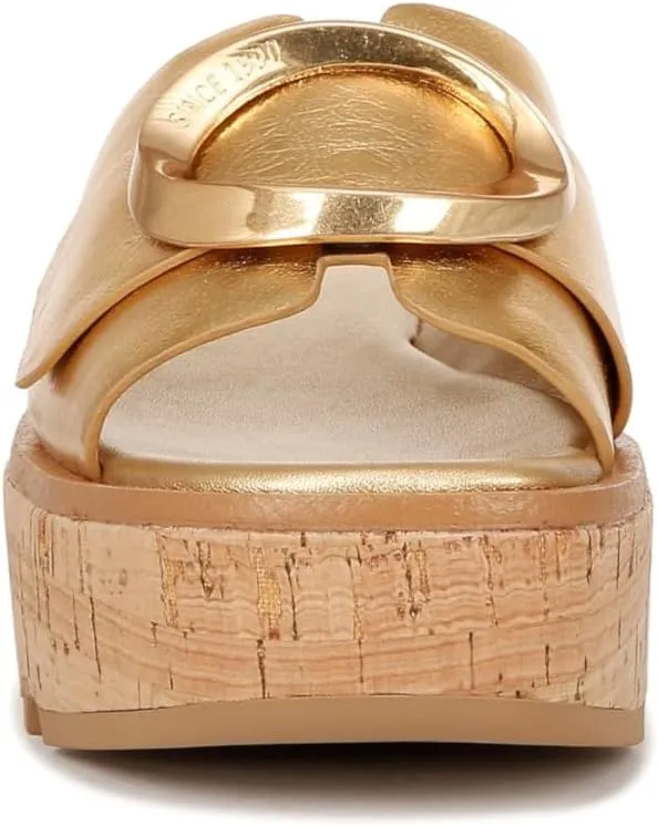 Franco Sarto Women's Hoda Cork Platform Slide Sandals